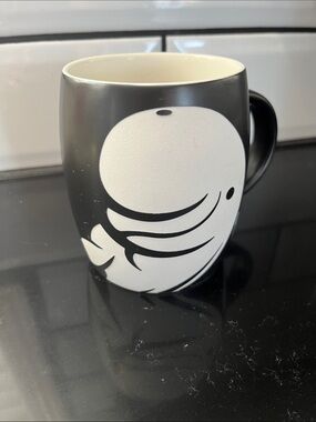 Black and White Beluga Whale Ceramic Coffee Mug from Marineland